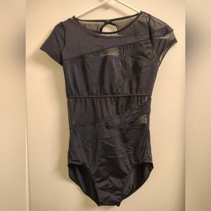 Balera Black Leotard With Mesh Inserts